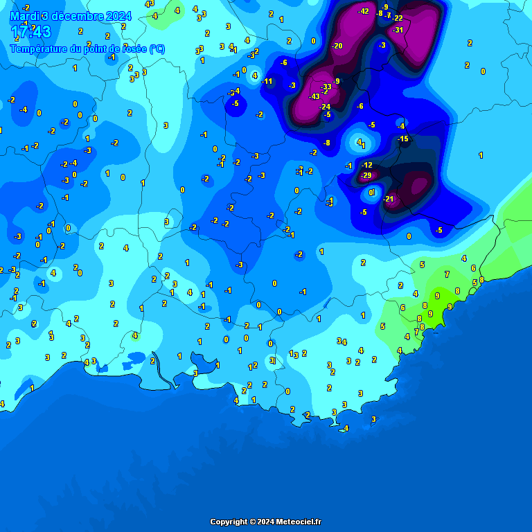 Temperature - point de rose