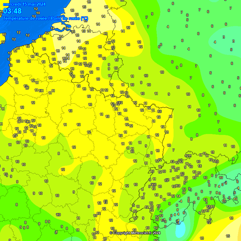 Temperature - point de rose