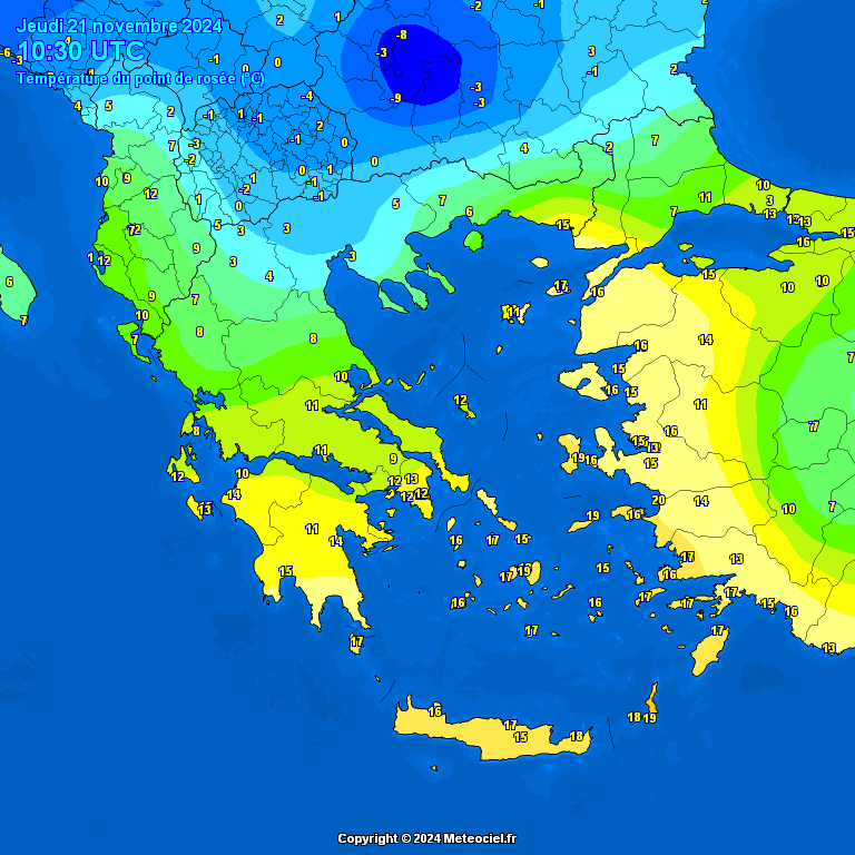 Temperature - point de rose