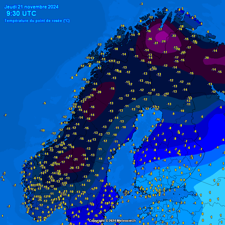 Temperature - point de rose