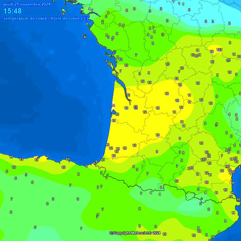 Temperature - point de rose