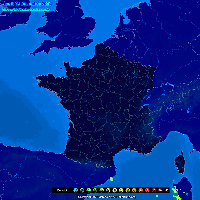 Rsum de la densit des impacts de la journe