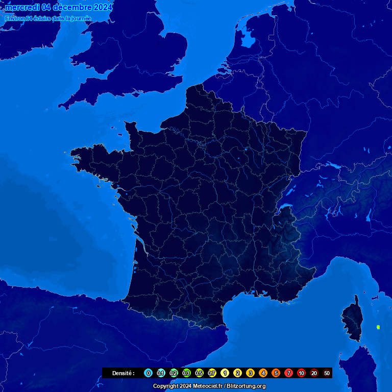 Rsum de la densit des impacts de la journe